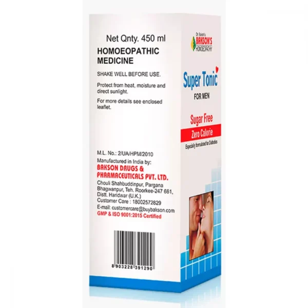 Bakson Super (Sugar Free) Tonic For Men - Image 3