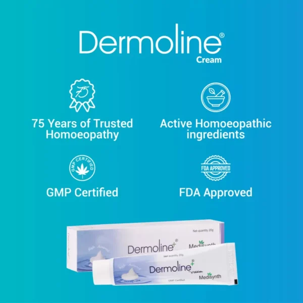 Medisynth Dermoline Plus Cream (20g) - Image 3