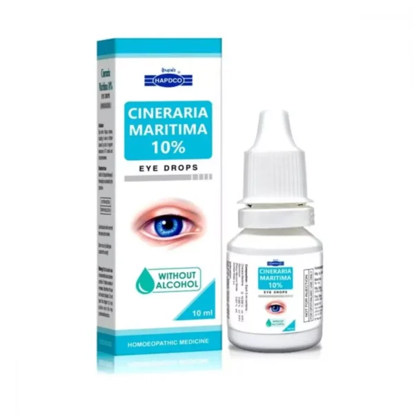 Hapdco Cineraria Maritima 10% Eye Drops (Alcohol Free) (10ml)